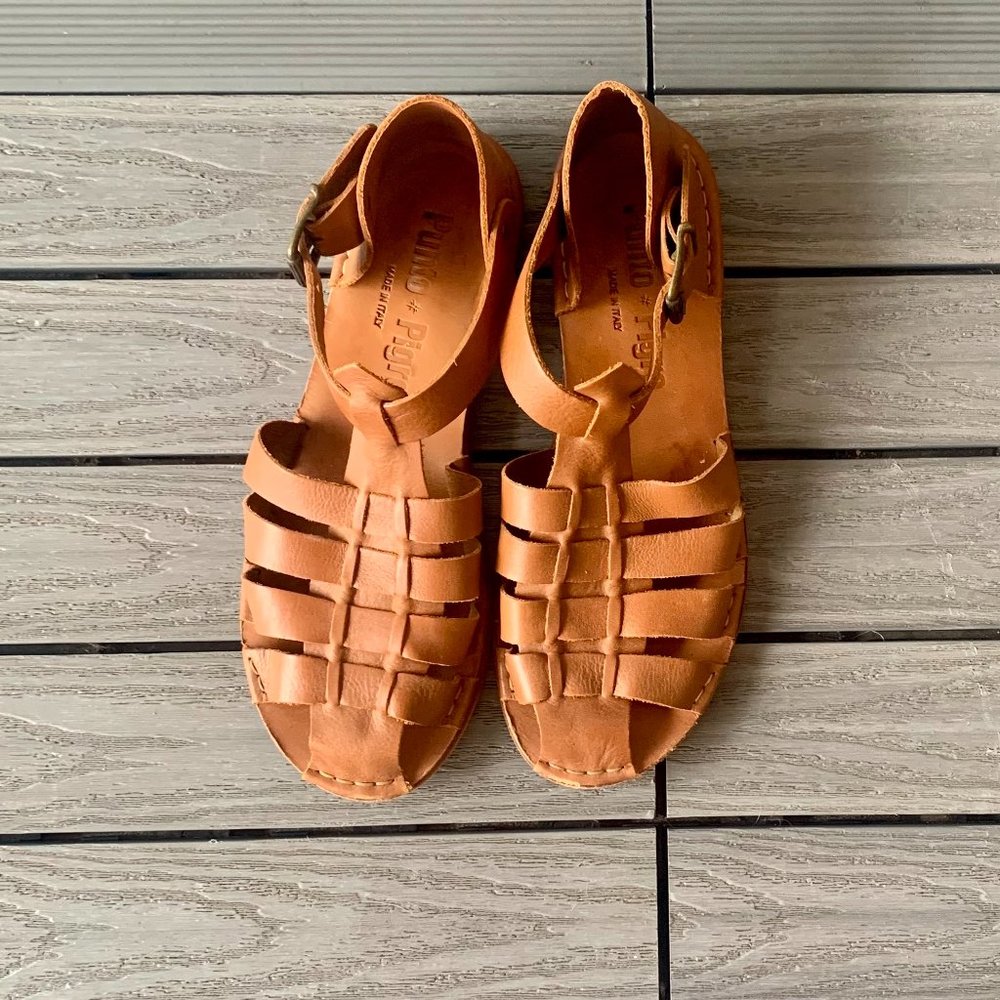 Punto Pigro Leather Fisherman Sandal